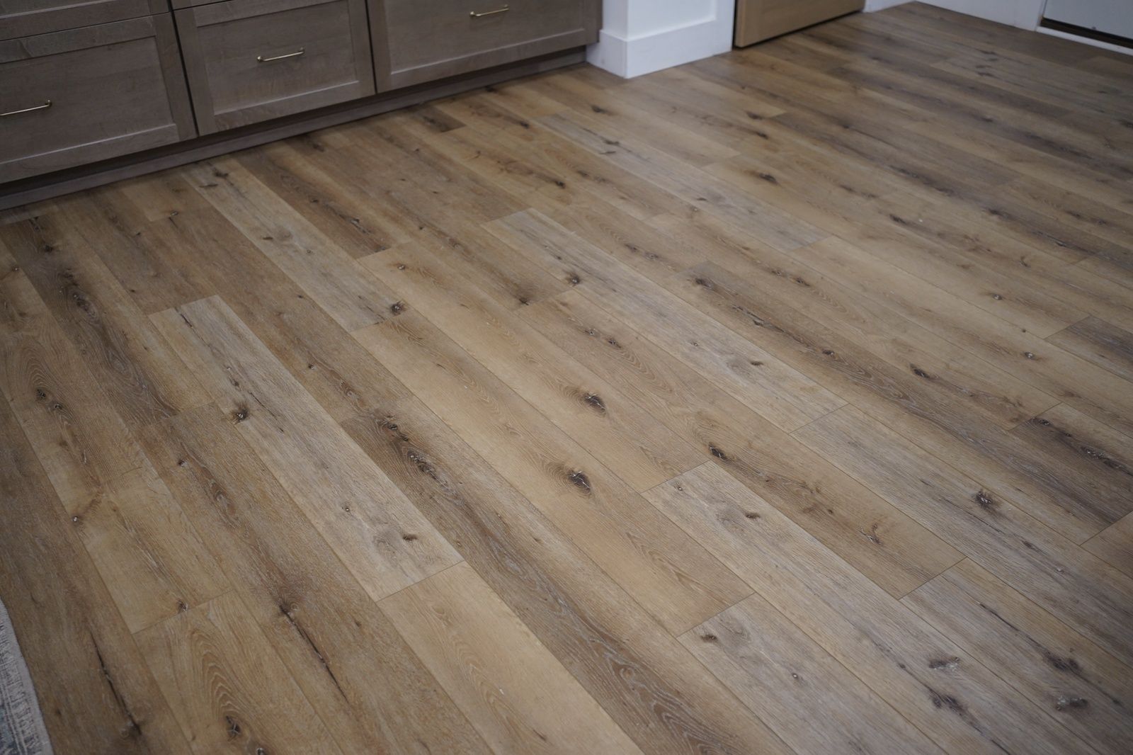 new wood flooring in modern kitchen va